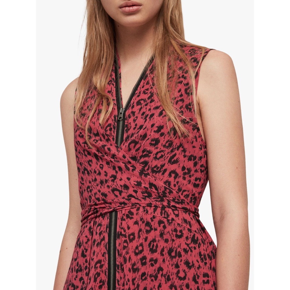AllSaints Jayda Roar Dress, Pink size M - Picture 5 of 11